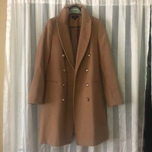 Topshop Tan Pea Coat